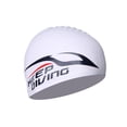 thumbnail image 4 of Soidarity Keep Diving SC-312 Gorro de natación elástico Hombres Mujeres Portátil Plegable Piscina Sombrero Cubierta para la cabeza Color sólido Blanco 5piezas Soidarity CBP190298, 4 of 4