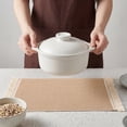 thumbnail image 4 of Unique Bargains 4pcs Polyester Kitchen Table Mat Khaki 17.7"x11.8", 4 of 6