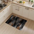 thumbnail image 2 of ODIKA 3'x5' Washable Accent Rug Pet Friendly, Non-Shedding Mat Modern Brushstroke Art With Asymmetric Color Block Accents Abstract Flowing for Bedside, Nursery Room, 2 of 7