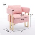 thumbnail image 4 of Pink Teddy Single Seat Chair with Durable Fabric | Suitable for Various Rooms, Easy to Maintain, 4 of 6