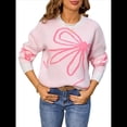 thumbnail image 1 of Suéter de Mujer Otoño 2025 - Jersey de Larga con Cuello Redondo, Jersey de Punto Oversize, Jersey Informal con Estampado S, 1 of 10