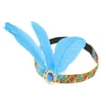 thumbnail image 5 of Unique Bargains 1 Pc Headband Feather Elastic Band Hairband for Women Lake Blue, 5 of 5