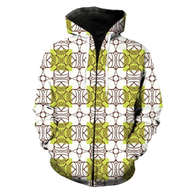 Sudadera con capucha estilo étnico exótico retro para hombre, informal, con cremallera, gran oferta 2024, divertida, con estampado 3D y capucha, estilo Harajuku