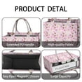 thumbnail image 4 of Large Capacity Tote Bag,Princess Castle Pattern Handbag Fashion Luxury Tote Bag,15.7"x13"x 5.1" Inches,Laptop Compatible, 4 of 6