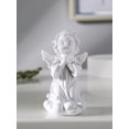 thumbnail image 4 of Accesorio decorativo de ángel de niña blanca retro, personaje de yeso, estatua de muñeca, regalo de pareja de escritorio, 4 of 5