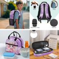 thumbnail image 3 of Yuyamidu Adorable Pink Axolotl Kids Bookbag and Lunch Box for Girls 6th Grade 4pcs School Backpack Set with Lunch Box Large Capacity Lunch Tote Bag Pencil Case for Kids 5-6 Years, 3 of 5