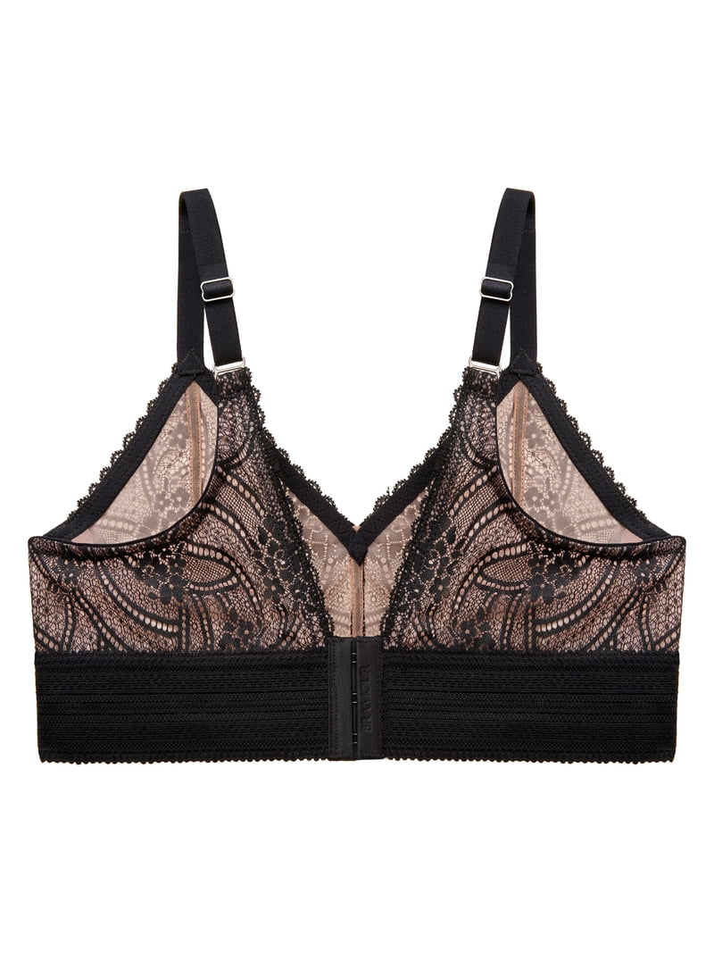 Glamorise Bramour Gramercy Luxe Lace Bralette Wirefree Bra 7012