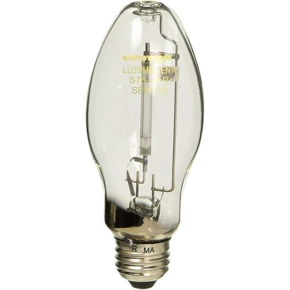 Satco High Pressure Sodium Lamp S3130 ED17 Clear Medium Base - 35 Watt 2100K