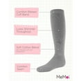 thumbnail image 3 of MeMoi She Shimmers Cotton Blend Knee Socks - Girls - Female, 12, Gray, 3 of 7