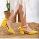 thumbnail image 5 of Miranda - Zapatos de tacón amarillos con perlas amarillo 26 CM, 5 of 9