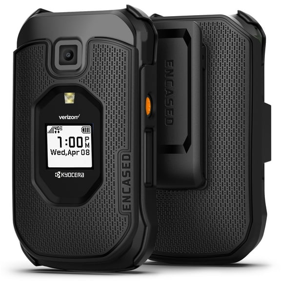 Encased DuraClip for DuraXE Epic / DuraXV Extreme Belt Clip Case, Slim Fit Cover with Holster (Black)