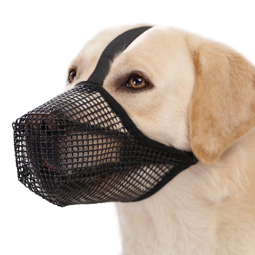 Dog Muzzle, Soft Mesh Muzzle for Dogs, Adjustable Puppy Muzzles for ...