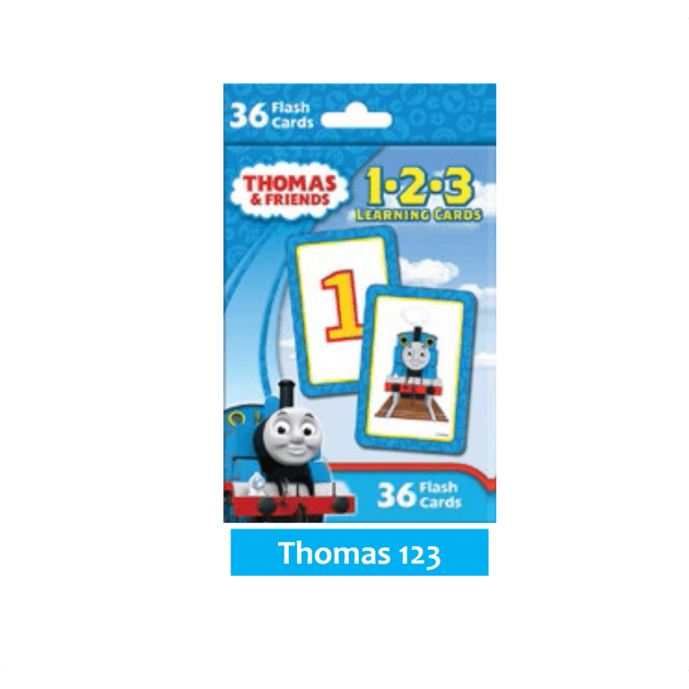 Thomas and Friends Flash Cards for Kids ABC 123 Learning Flashcards 2 Sets  Bundle 36 Cards Each