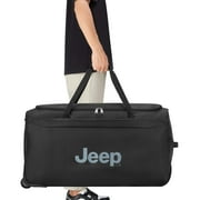 Branded JS009D 31 Large Checked Rolling Wheeled Duffel