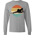 thumbnail image 3 of Inktastic Billiards Pool Player Retro Sunset Long Sleeve T-Shirt, 3 of 5