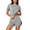 *Black^, variant on Women's 2 Piece Pajama Set ,Short Sleeve Crew Neck Top and Elastic Waist Shorts ,Soft Summer Sleep Loungewear Outfit Army Green^,S