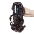 thumbnail image 4 of YOPTOP Extension de Cheveux Queue de Cheval Courte et Bouclée à Clipser, Mignon Clip en Cheveux Synthétiques, Brun Foncé, 12 Pouces-110g, 4 of 6