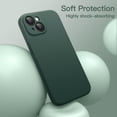 thumbnail image 5 of JETech Magnetic Silicone Case for iPhone 13 6.1-Inch, Compatible with MagSafe, Silky-Soft Touch Phone Cover with Camera Lens Full Protection (Midnight Green), 5 of 6