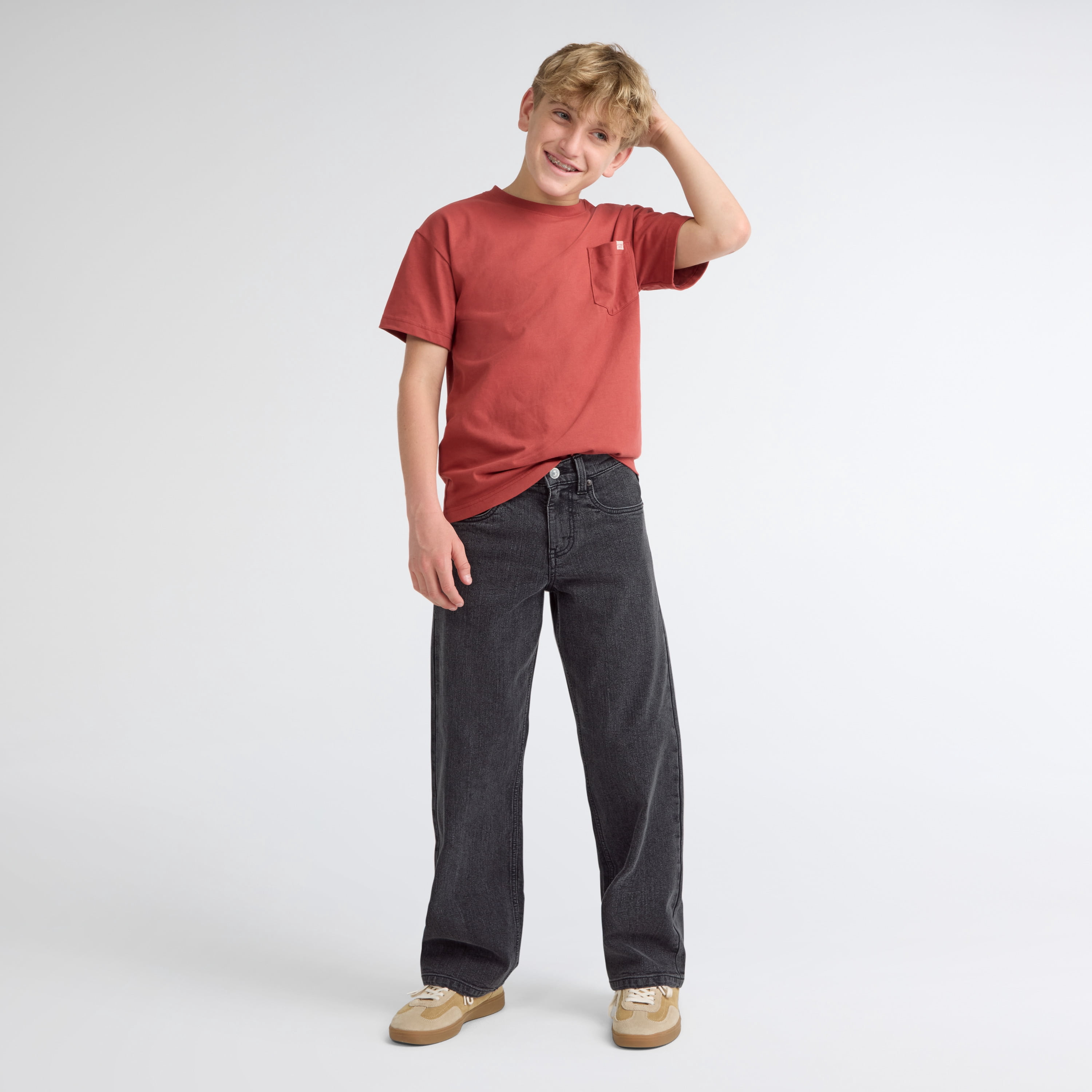 Levi Strauss Signature Boys Baggy Fit Jean, Size 4-18