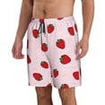 thumbnail image 2 of Balery Strawberry Traje de Baño Estilo Hawaiano para Hombre, Shorts de Secado Rápido con Bolsillos-3X-Large, 2 of 6