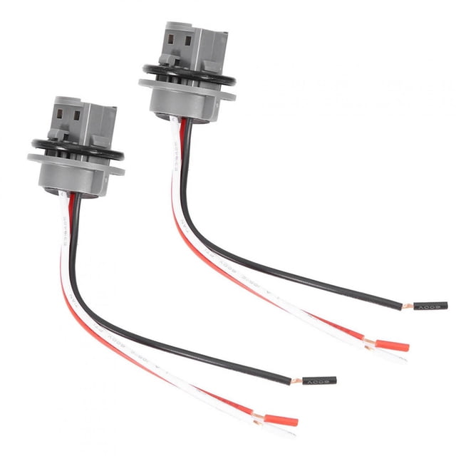 2 Uds Unids T20 Enchufe 7443 Coche Bombilla Titular Enchufe Adaptador LED Luz De Freno Conector Para El Coche