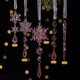 thumbnail image 5 of Christmas Tree Decorations Pack Of 18 Clear Acrylic Ice Ornamentation Durability Hanging Snowflake For Holiday Parties Pink, 5 of 5