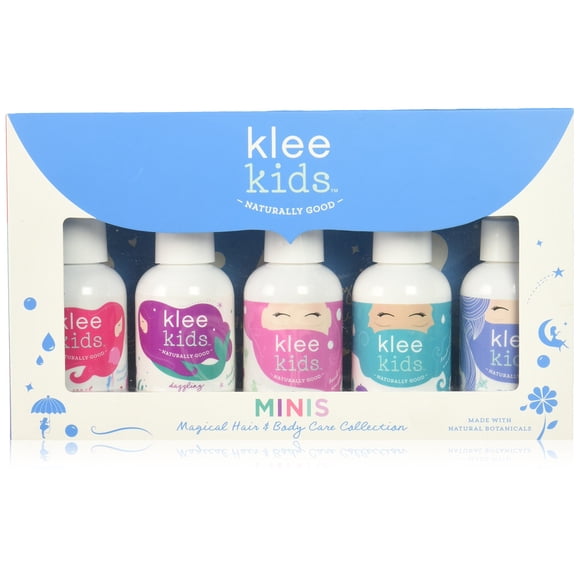Luna Star Naturals Klee Kids Mini set de cuidado para el cabello y el cuerpo de 5 piezas