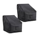 thumbnail image 1 of 2 piezas Fundas para sillas de patio Funda para silla de salón Tela Oxford impermeable negra para 29 pulgadas x 30 pulgadas x 36 pulgadas, 1 of 9