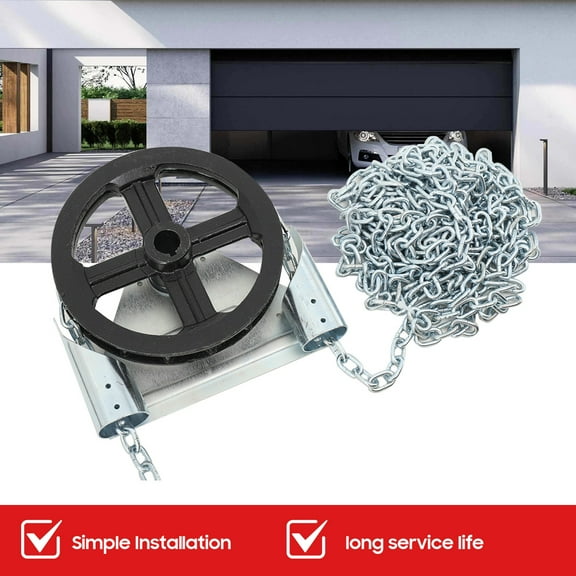 NICCOO Garage Door Chain Hoist - 1:1 Reduced Drive,4000 Direct Drive Heavy Duty Hoist for Roll Up Doors and Jackshaft Garage Door Openers New