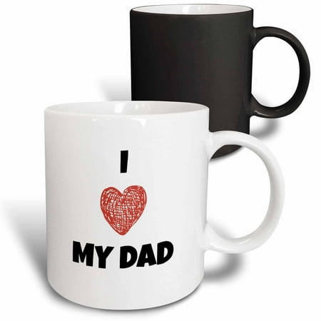 

3dRose I love My dad Magic Transforming Mug 11oz