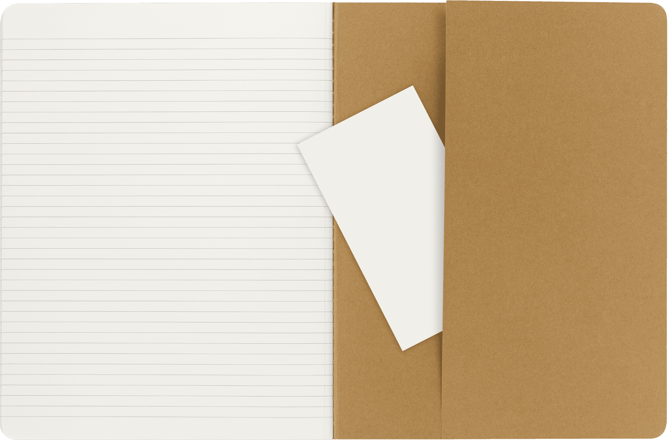 Moleskine Cahier Journals (Set of 3), XL (7.5" x 10"), Ruled, Kraft Brown