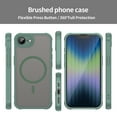 thumbnail image 3 of TECH CIRCLE for iPhone 16e Magnetic Case, Upgraded [Full Camera Protection] [Compatible with Magsafe] [Translucent Matte] Shockproof Protective Phone Case for iPhone 16e,Green, 3 of 8