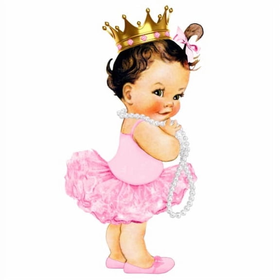 Caucasian Baby Princess Edible Frosting Cake Topper, By TNCT