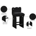 thumbnail image 3 of Meridina Furniture Shaw Black Chenille Fabric Upholstered Counter Stool, 3 of 10
