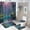 Ship-2, variant on Fantasy Ship Print Shower Curtain Set 4-Set Moonlight Night Scene Bathroom Decor Set Magical Includes Toilet Cover Mat ,Floor Mat ,U-Mat ,Shower Curtain with 12 Hooks,72inx72in
