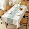 thumbnail image 1 of Linen Tablecloths for Rectangle Tables Table Cloth Advanced Waterproofing Technology for Dinningroom,Farmhouse 140*200cm, 1 of 5
