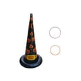 thumbnail image 2 of Qiweii Halloween Inflatable Witch Hat Ring Toss Games with Halloween Party Games Decorations Ring Toss Gift Set, 2 of 6