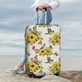 thumbnail image 4 of Wukai Bird Sunflowers Elastic Luggage Cover: Personalized Protection for Your Suitcase - Fits 19~29-inch, Washable & Durable Travel Companion-Small, 4 of 8