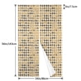 thumbnail image 3 of Door Curtain 34x56in Two Pieces Of Uniform Is Not Easy To Wrinkle The Room Shade And Dustproof For The Wall On The Door Or Window Tan Houndstooth Vintage Texture Hand-Drawn Sketch_3, 3 of 5