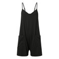 thumbnail image 5 of Daolelai Summer Casual Pocket Suspender Knitted Shorts Jumpsuit Overalls, 5 of 5