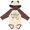 Natural & Brown w Ears, variant on I Love My Maw Maw to the Moon and Back Boys or Girls Long Sleeve Baby Bodysuit