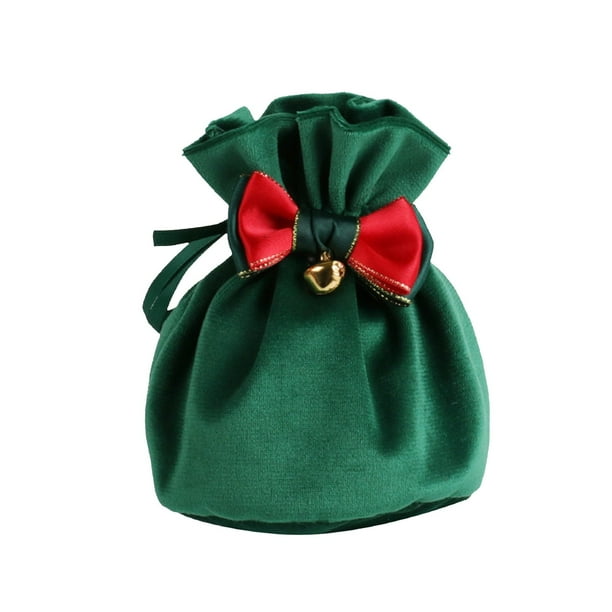 Bolsas de Navidad para Regalos Bolsillo de Terciopelo de Navidad, Caja de Dulces de Navidad, Bolsa de Paño de Navidad Regalos de Dulces de Navidad