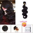 thumbnail image 1 of Woman Girl Real Soft Sliky Full Head Curly Wavy Hair Real Hair 7A Unprocessed Virgin Brazilian Hair Bundles Human Hair Straight Extensions Natural Black 1 Bundle 50g/100g, 1 of 8