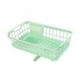 thumbnail image 3 of Estante de secado de platos Drenador de platos Space que ahorra estante de secado de cocina con boquilla para platos de encimera horquillas de baño de verde, 3 of 8