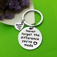 thumbnail image 5 of Coworker Leaving Gift Retirement Keychain Never Forget The Difference You've Made Keychains Appreciation Gifts for Colleague Teacher Coach Thank You Gift Going Away Gift, 5 of 5