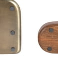 thumbnail image 4 of Kate and Laurel Koni Modern Three-Piece Home Office Organization Set, 13 x 8 x 9, Walnut Brown and Antique Brass, Wood and Metal Organizational Set for Office with File Folder Holder, 4 of 8
