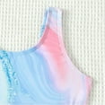 thumbnail image 6 of LYMAYTER Little Girls Bikini One Piece Swimsuits for Kids Tie-Dye Tank Bathing Suit Youth Hawaiian Beach Swimwear for 5-14 Years, 6 of 7