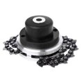 thumbnail image 1 of Cabezal Cortacésped JShteea Universal Con Cadena Recortadora Césped Metal negro, 1 of 8