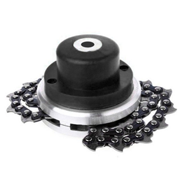 Cabezal Cortacésped JShteea Universal Con Cadena Recortadora Césped Metal negro