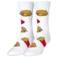 thumbnail image 2 of Crazy Socks Burger & Fries Fun Print Novelty Crew Socks for Men, 2 of 6